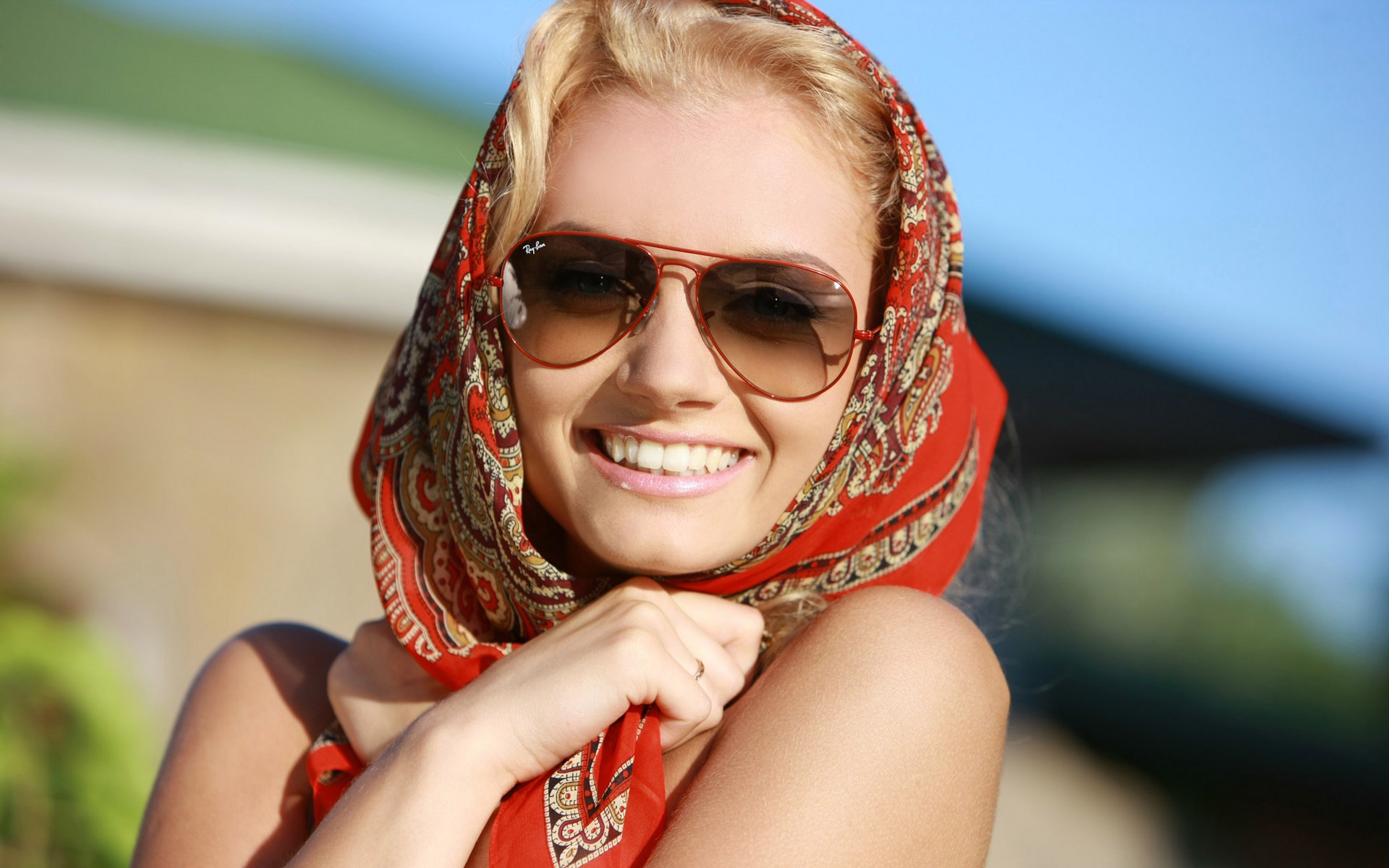 cover with scarf